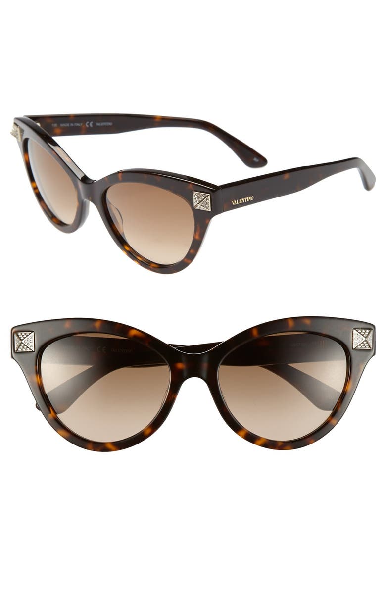 Valentino 'Rockstud' 53mm Cat Eye Sunglasses | Nordstrom