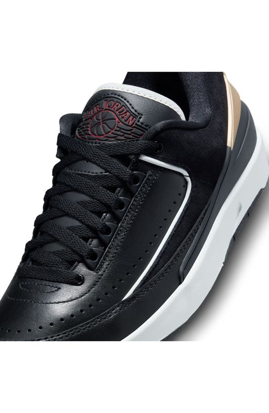 Shop Jordan Air  2 Retro Sneaker In Black/ Varsity Red/ Gold