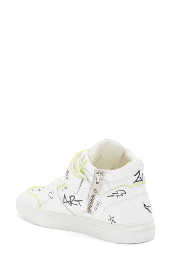 Shop Zadig & Voltaire High Flash Sneaker In Ray