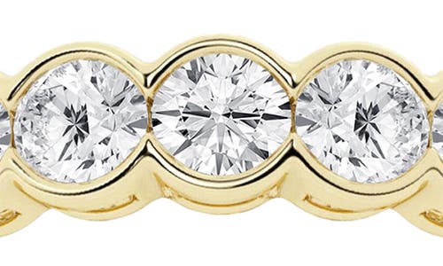 Badgley Mischka Collection 14k Gold Round Lab Created Diamond Eternity Band Ring In Yellow Gold