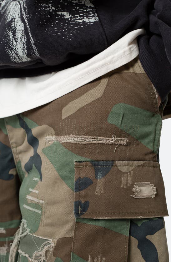 MNML MNML DISTRESSED CARGO SHORTS