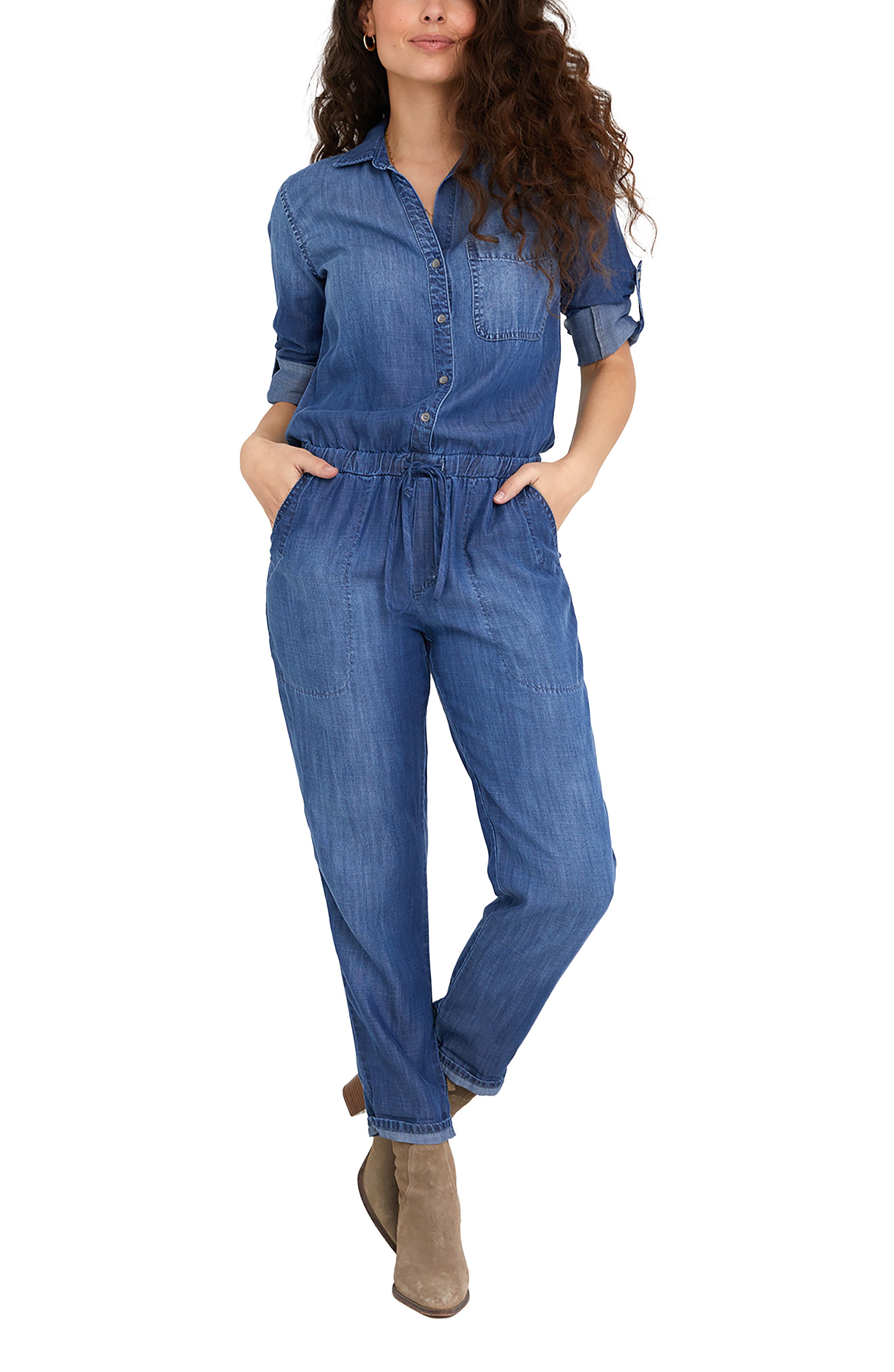 lucky brand femme utility jumpsuit