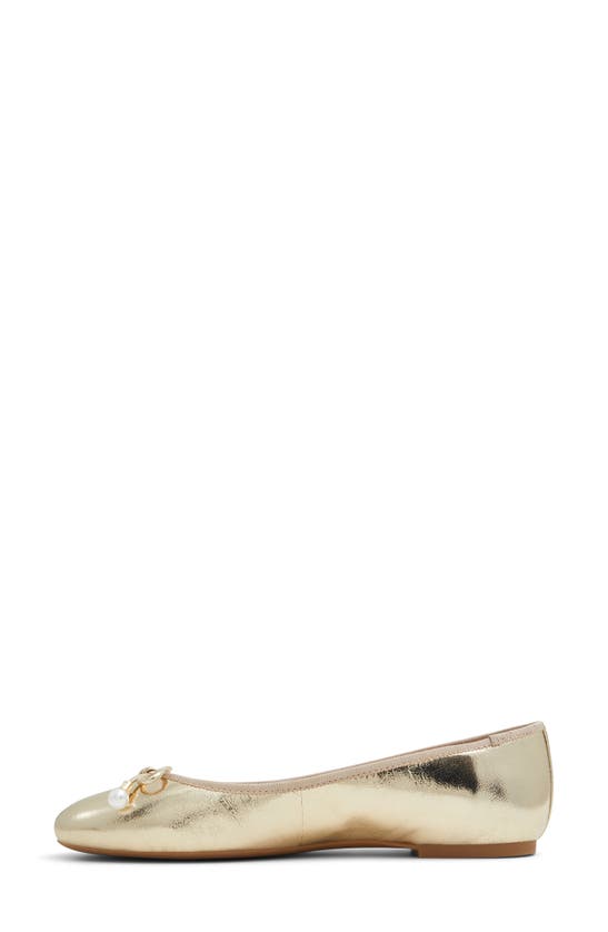 Ted Baker Ava Icon Ballet Flat In Gold