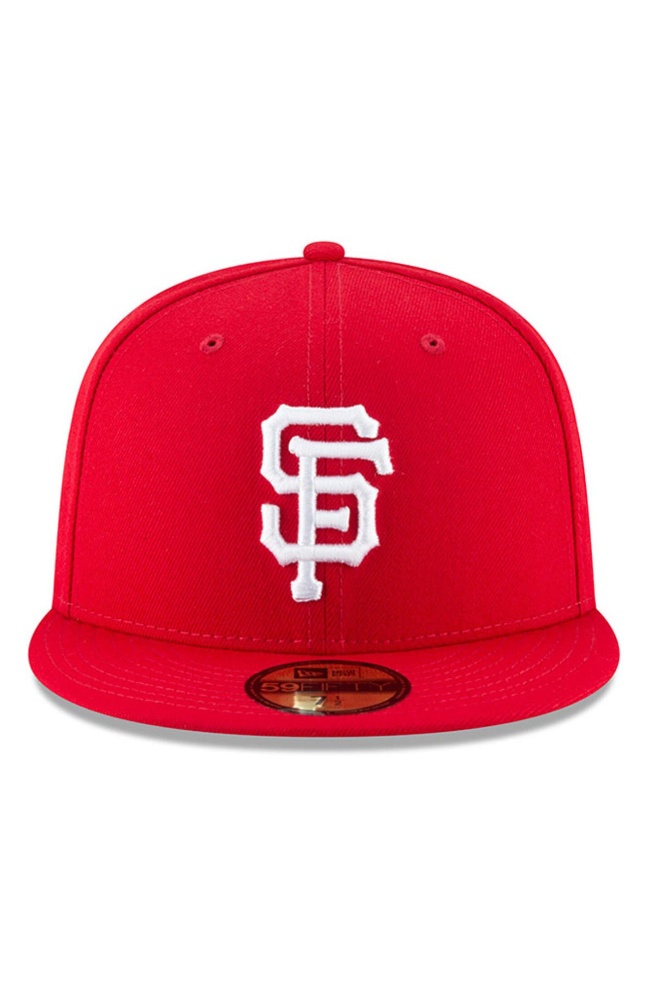 red san francisco giants hat