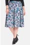 ELOQUII Floral Print Full Pleat Skirt (Plus Size) | Nordstrom