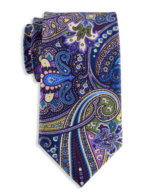 Synrgy by DXL Digital Exploded Paisley Tie in Purple at Nordstrom