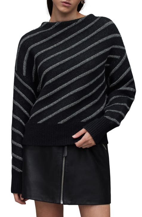 Vega Asymmetric Stripe Sweater