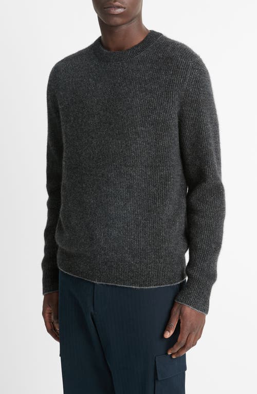 VINCE VINCE BOILED CASHMERE CREWNECK SWEATER 