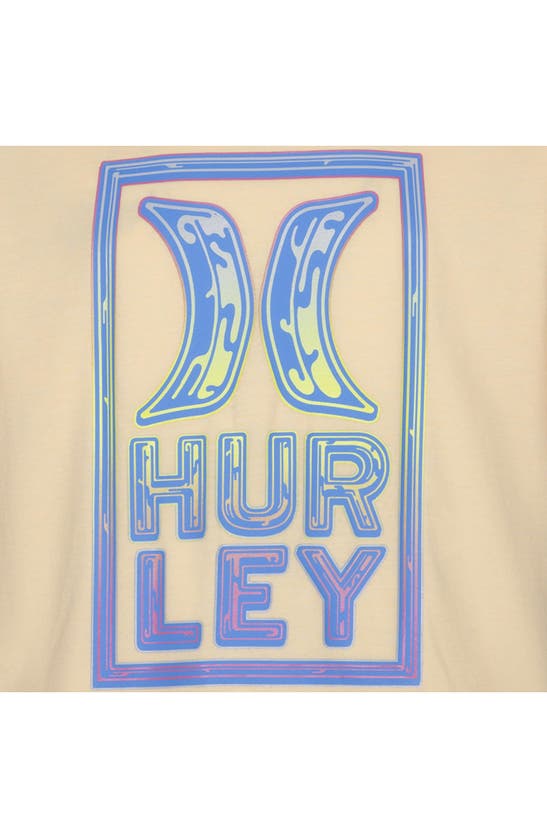 Shop Hurley Kids' Techno Stack Graphic Tee In Melon Tint