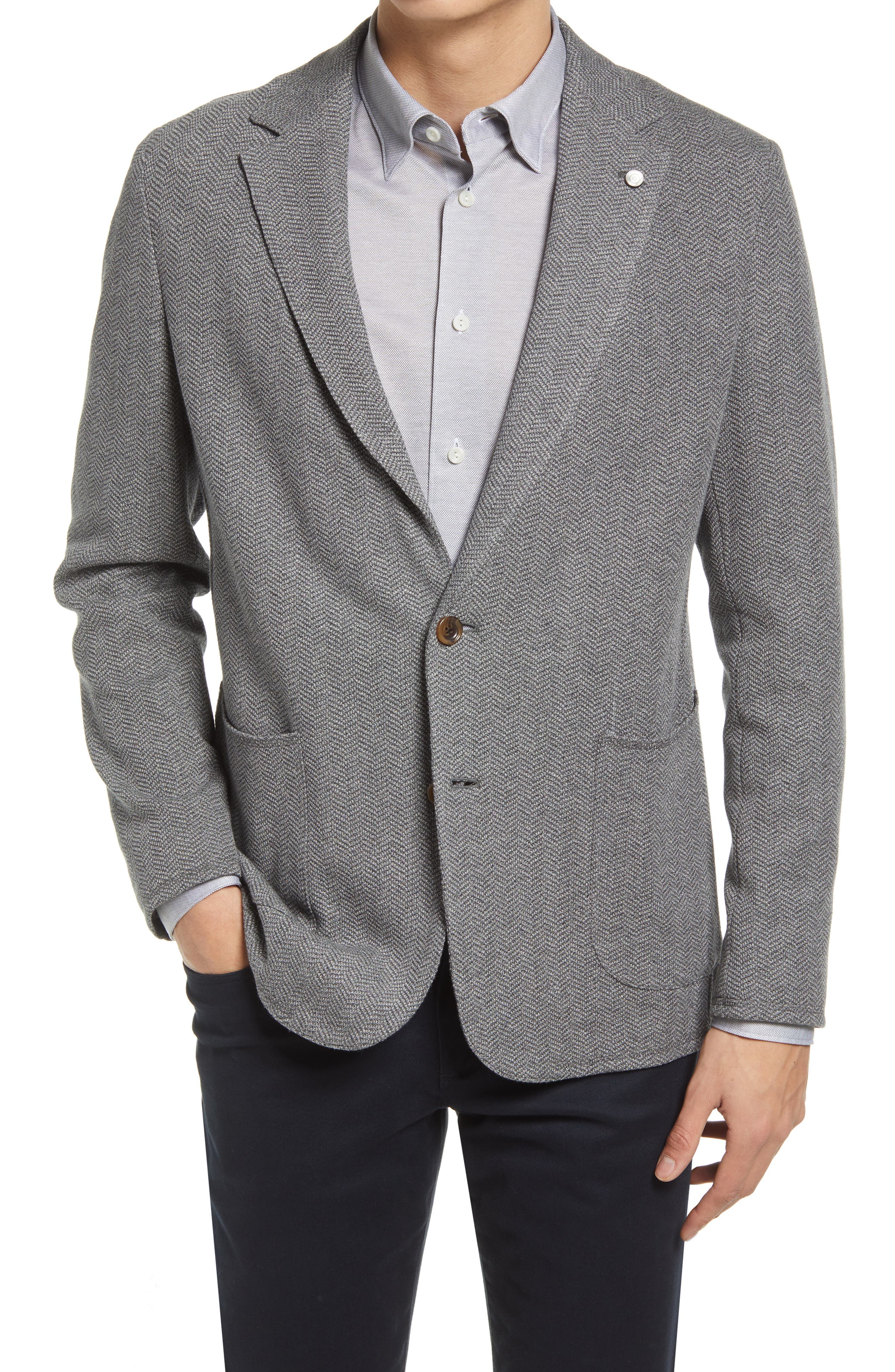 light gray blazer men