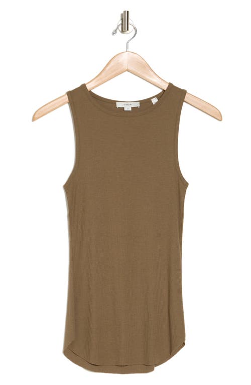 Shop Vince Rib Tank In Washed Vine