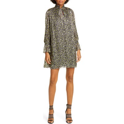 Alice + Olivia Rei Long Sleeve Minidress, Yellow
