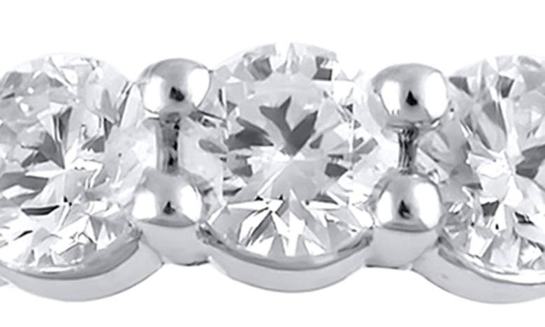 Badgley Mischka Round Cut Lab Created Diamond Infinity Ring In White Gold