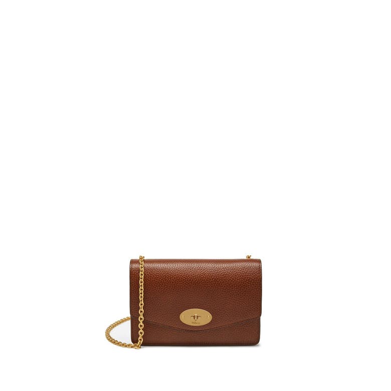 Shop Mulberry Small Darley Leather Clutch In Oak