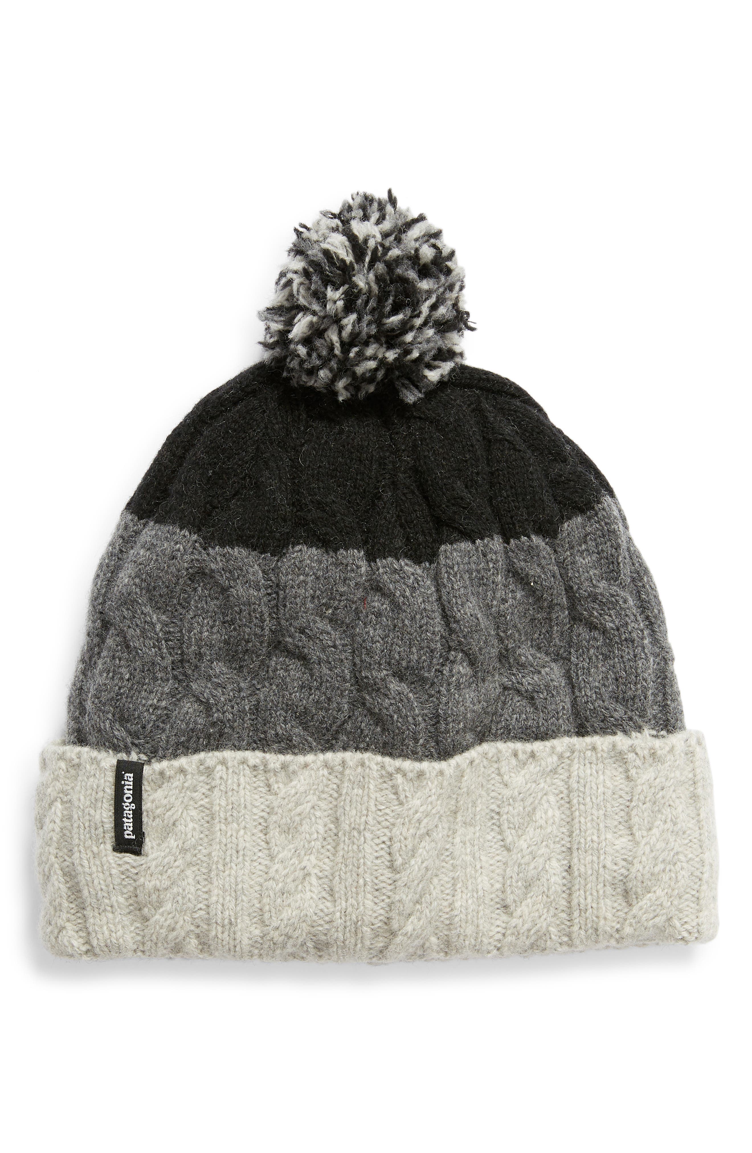 patagonia pom beanie men's