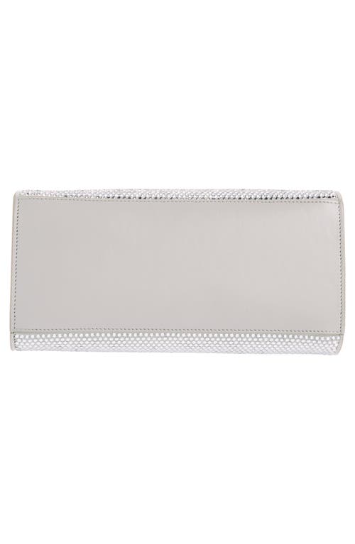 Ferragamo Mini Strass Crystal Top Handle Bag In Perla