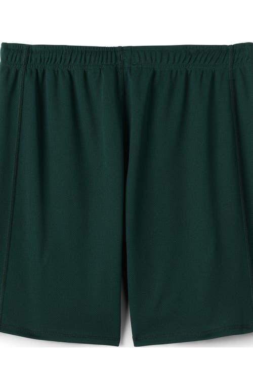 Lands' End School Uniform Mesh Gym Shorts In Evergreen