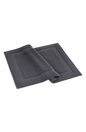 Brooks Brothers Solid Signature Cotton Bath Mat In Anthracite