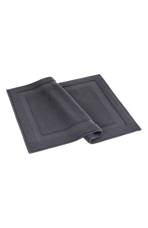 Brooks Brothers Solid Signature Cotton Bath Mat In Anthracite