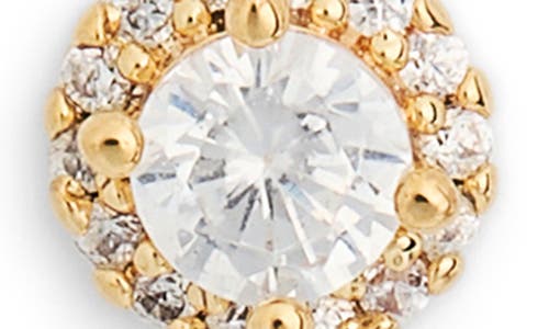 Leith 3-pack Cz & Opal Assorted Flatback Stud Earrings In Clear- White- Gold