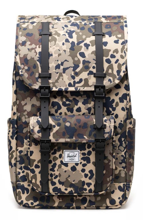Little America Recycled Polyester Backpack in Terrain Camo