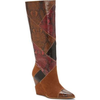 Jessica Simpson Henlee Knee High Wedge Boot, Brown