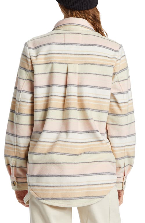 Shop Billabong Forge Fleece Shirt Jacket In Mountain Rose