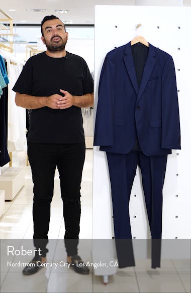BOSS Genius Trim Fit Solid Wool Suit Nordstrom