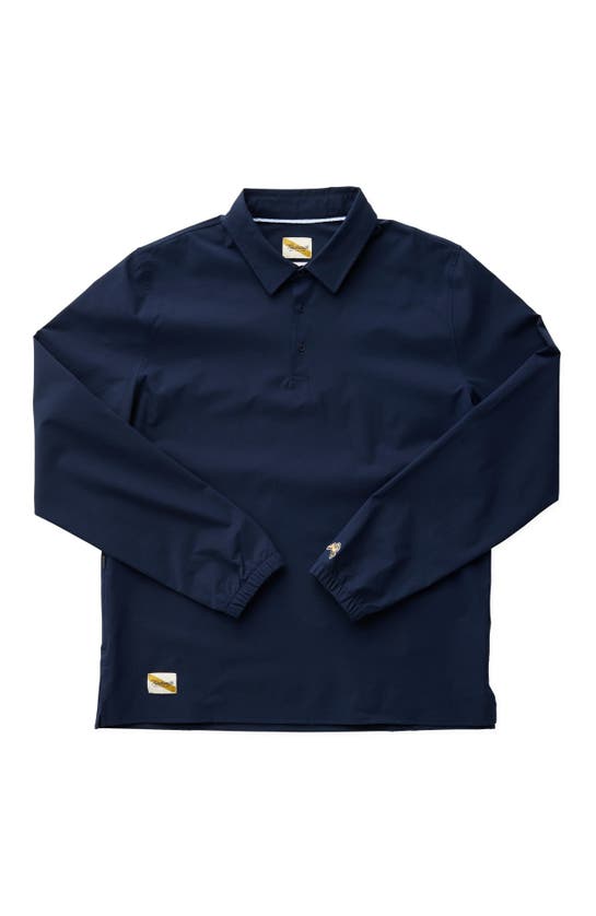 Shop Tracksmith Rapid Transit Popover In Sapphire