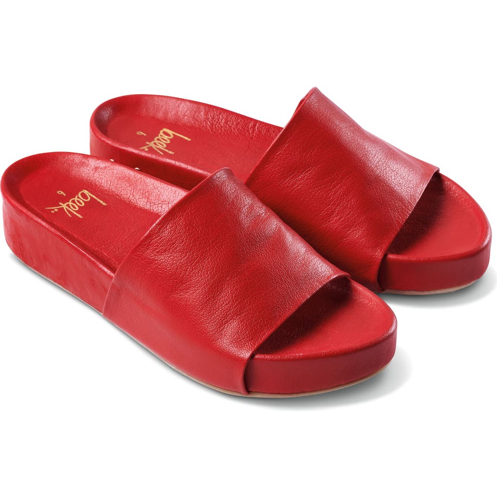 Beek Pelican Slide Sandal In Red
