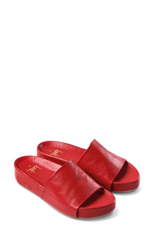 Pelican Slide Sandal in Red