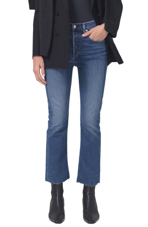 Citizens of Humanity Isola Fray Hem Crop Bootcut Jeans in Lawless Md Vin
