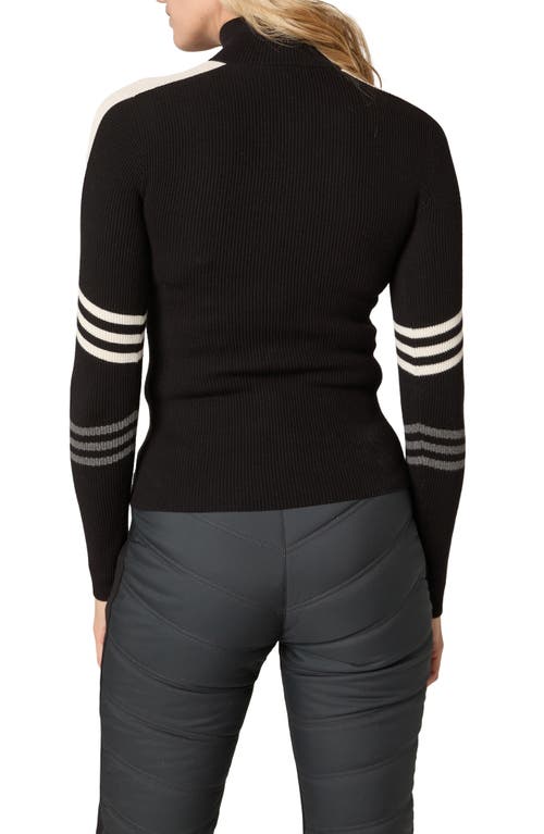 Shop Alp N Rock Kate Mock Neck Half Zip Sweater In Black