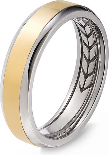 The Ridge | 24 Karat Gold Beveled Ring