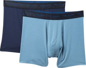 Tommy Hilfiger Women's Sleep Boxer Shorts w/ Fly Detail 2-Pack - Navy/Red