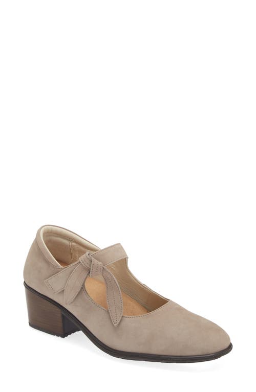Naot Nobility Mary Jane Pump In Stone Nubuck