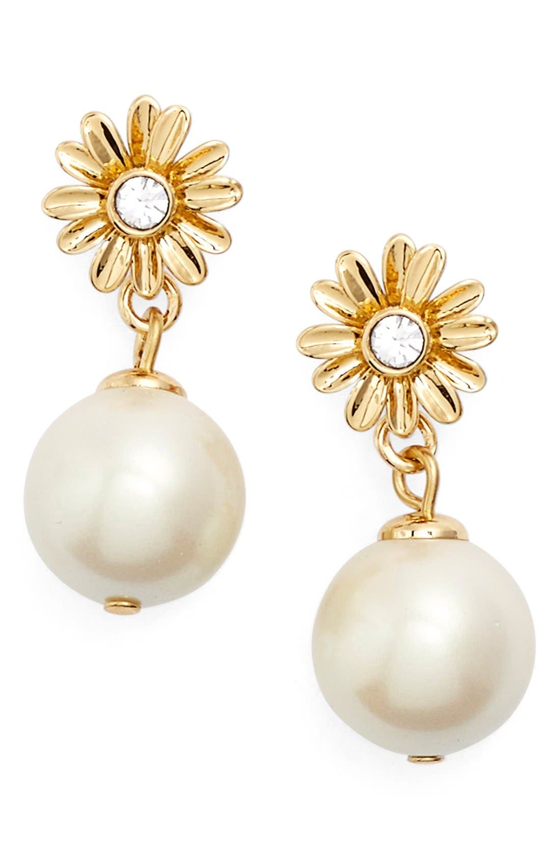 kate spade new york faux pearl drop earrings Nordstrom
