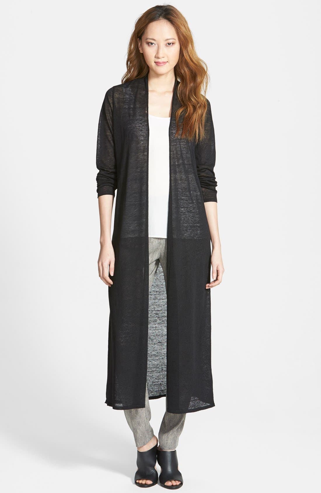 Eileen Fisher Full Length Cardigan (Regular & Petite) Nordstrom
