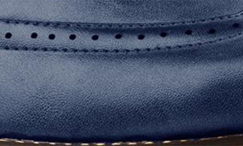 Gino Vitale Monk Strap Shoe In Blue