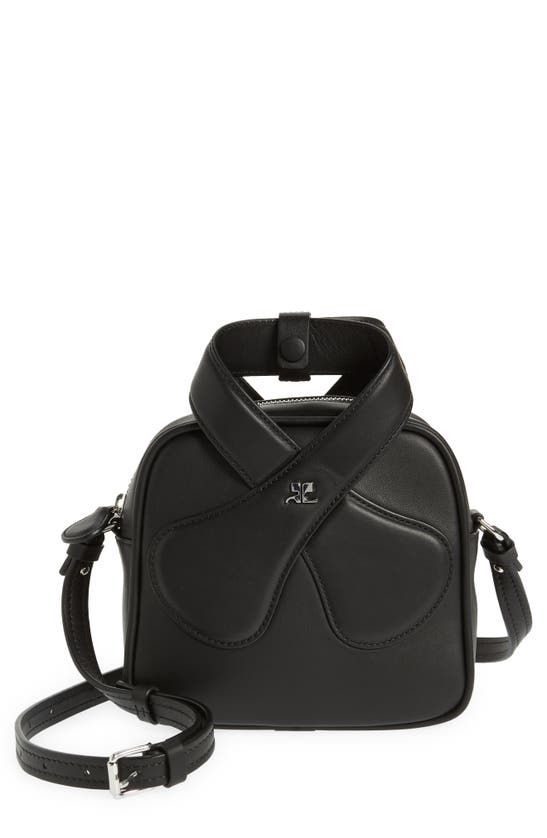 Click to view more detailed imagery on our partner's website Courrges Shoulder Bag In Black Patent Leather