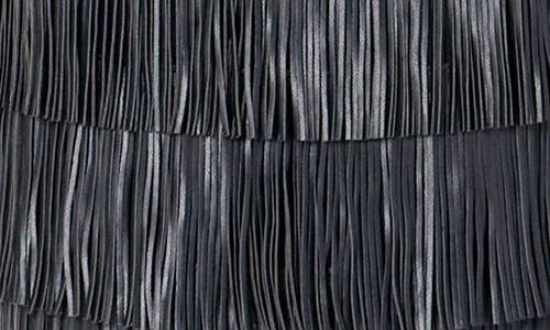 Endless Rose Women's Pu Fringe Midi Skirt In Black