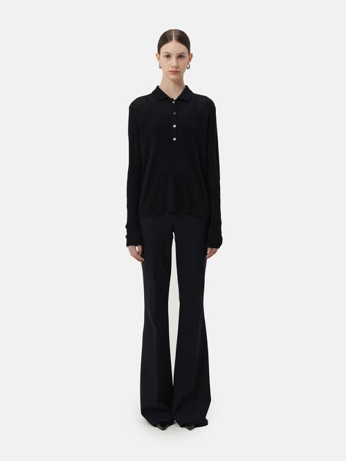 Gobi Mongolian Cashmere Cashmere Polo In Black