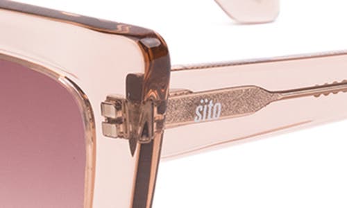 Shop Sito Shades Cult Vision 51mm Standard Square Gradient Sunglasses In Sirocco/rose Gradient