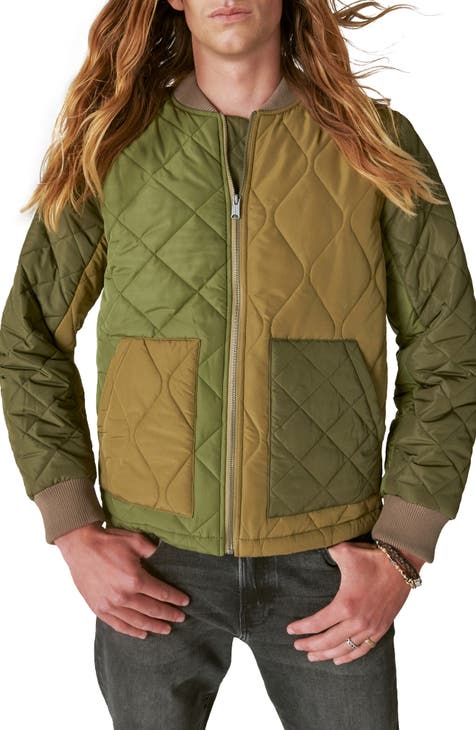 Buy Lucky Brand mens camo varsity jacket camouflage Online