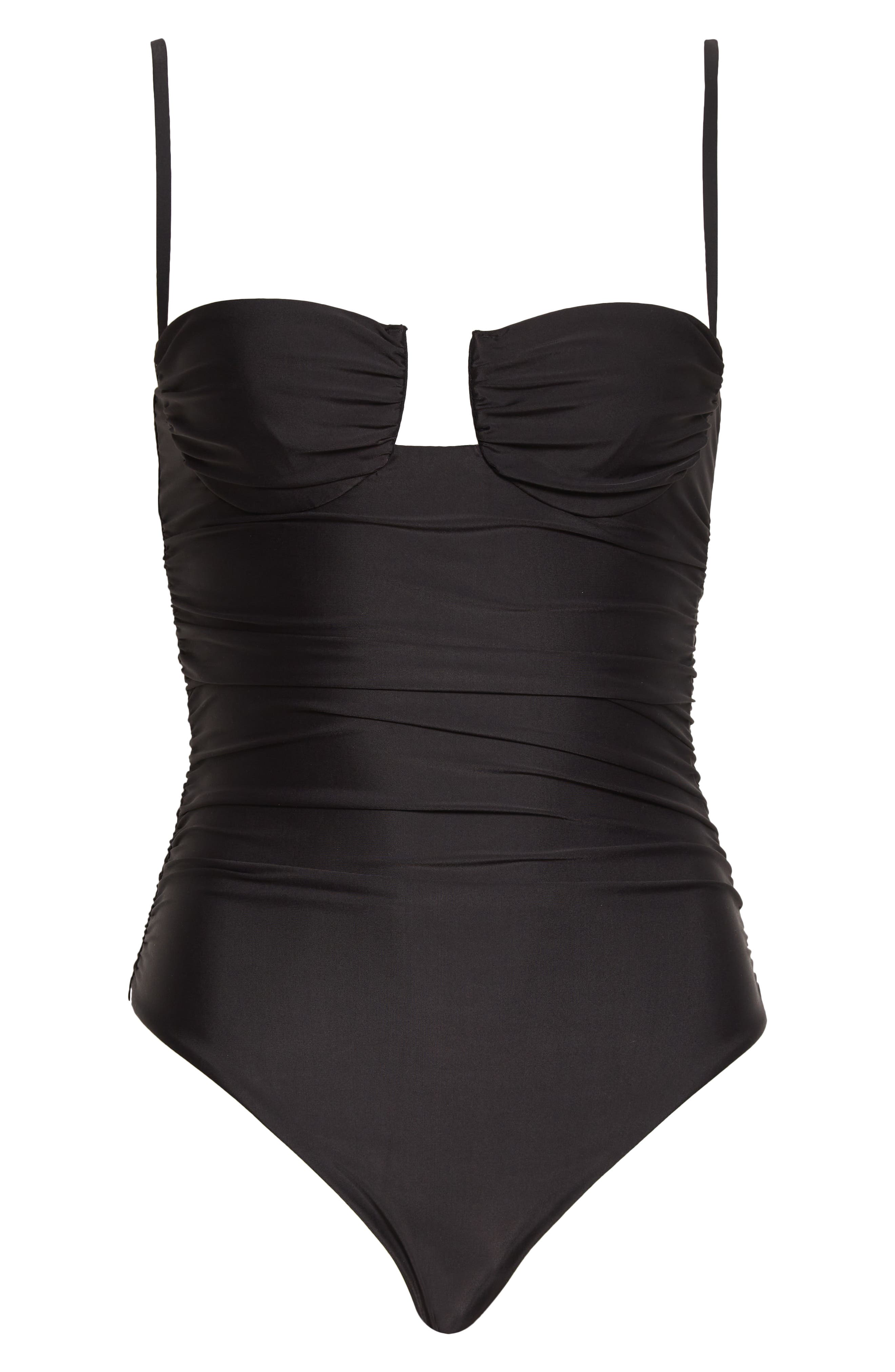 SIR Zoya Gathered Underwire OnePiece Swimsuit Nordstrom