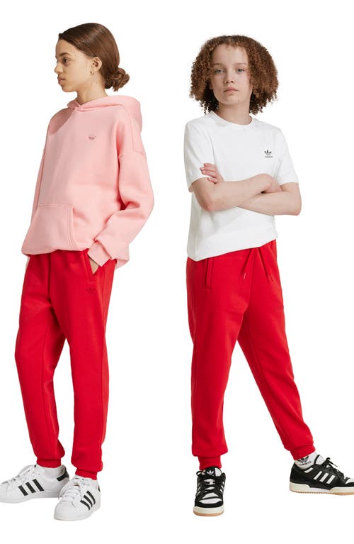 Shop Adidas Originals Kids' Essential Joggers In Better Scarlet