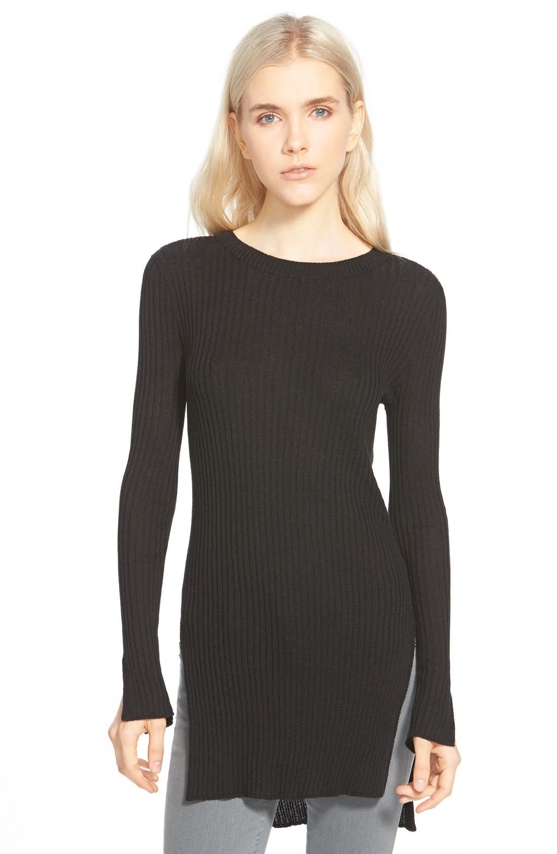 Trouvé Rib Knit Tunic Nordstrom