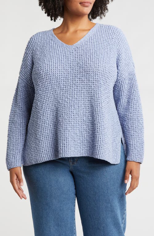 Shop Eileen Fisher Organic Cotton Sweater In Delphine