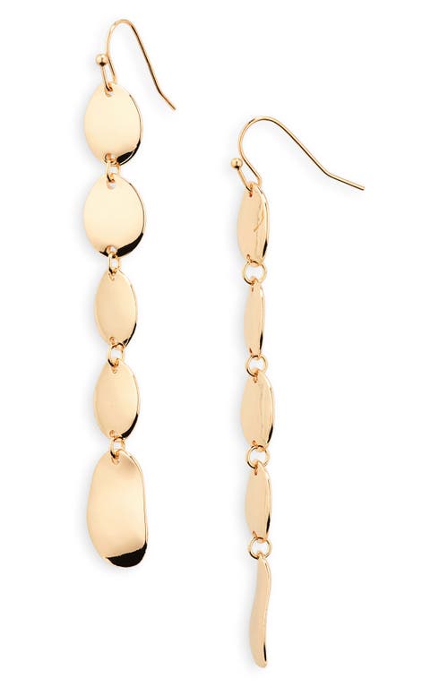 Shop Stephan & Co. Circular Drop Earrings In Gold