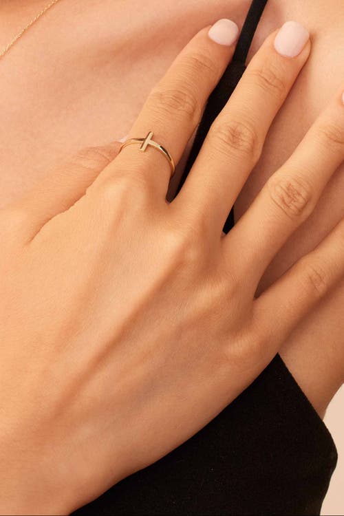 Oradina 10k Rose Gold Vatican Ring In Rose Gold